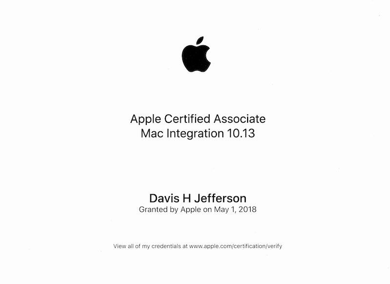  Apple Certified Associate - Mac Integration 10.13 